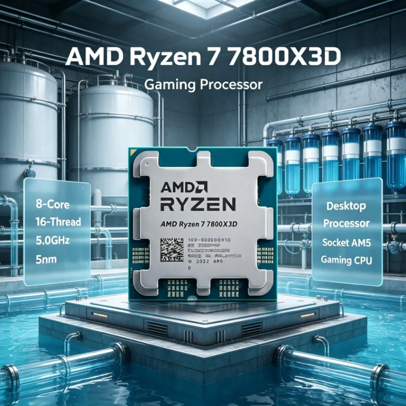 100-100000910 AMD Ryzen 7 7800X3D Desktop Processor 5.0GHz 8-Core 16-Thread 5nm 96M Cache AM5