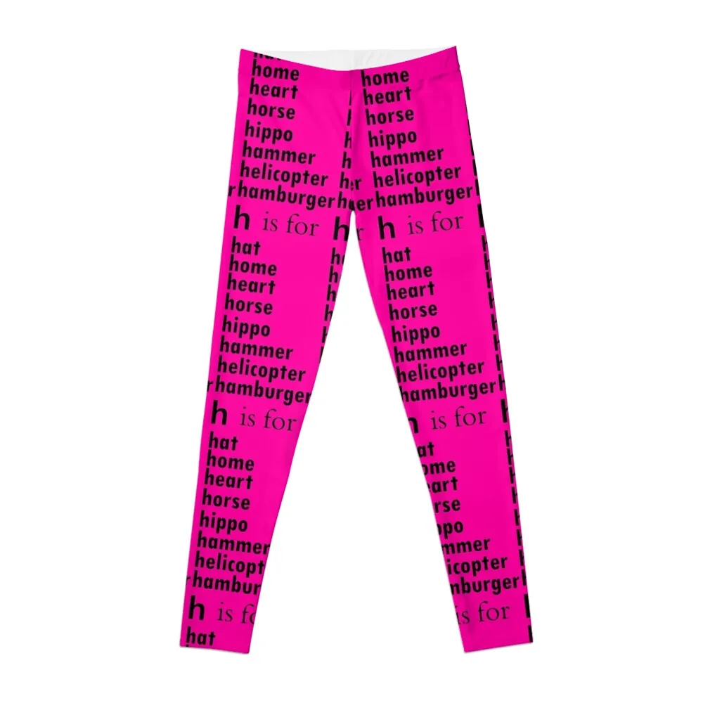 The h is for hat: Alphabet a-z Words - Alphabet Words Leggings legging gym Women's sports pants Womens Leggings supertramp famous last words