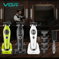 VGR Trimmer Professional Hair Cutting Machine Barber External Rotor Motor Cordless Hair Clipper Portable Trimmer for Men V-880T