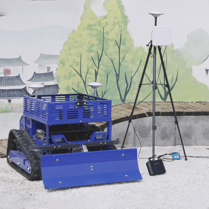 

Customized Garden Farm Fully Automatic Remote Control Crawler flai Mower with gps Grass Shredder Intelligent Lawn Mower