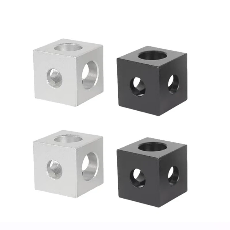4pcs/8pcs A Set Aluminum Alloy Block Cube Connector Square Aluminum Block Connector 2020 Type Aluminum Alloy Square Nut