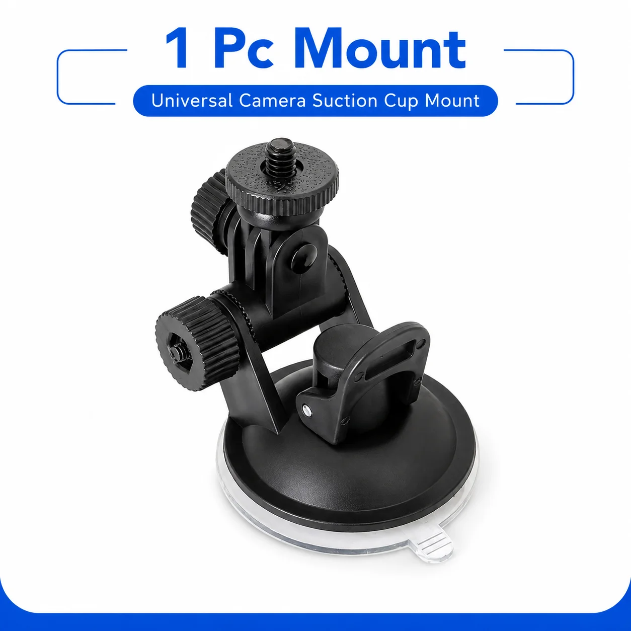 Auto Zuignap Mount 1/4 Schroef Voorruit Houder 180 Verstelbare Glazen Stand voor Actie Camera Dash Cam DVR Recorder