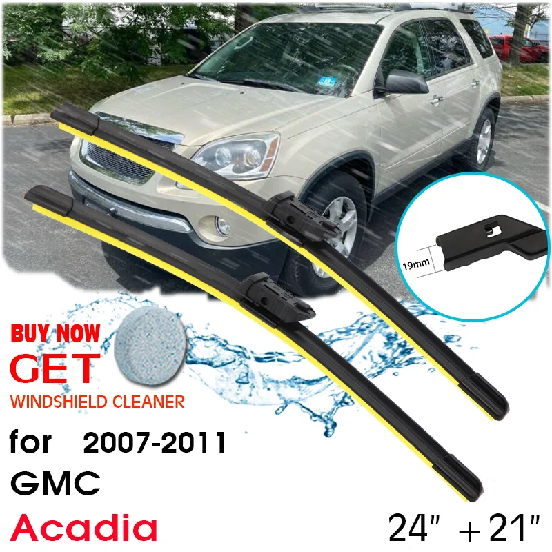 Car Wiper Blade Window Windshield Rubber Silicon Refill Wiper For GMC Acadia 2007-2011 LHD / RHD 24