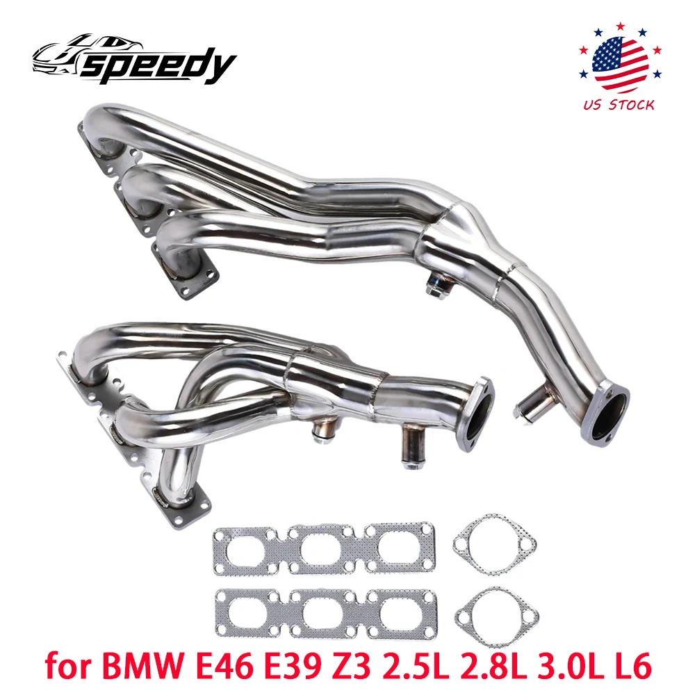 

Silver Exhaust Header for BMW E46 E39 Z3 2.5L 2.8L 3.0L L6