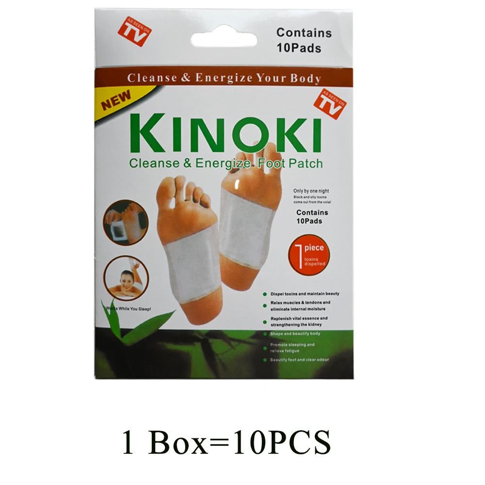 Kinoki Natural Plant Cleansing Toxins Detox Foot Patches For Stress Relief Deep Sleep Feet Pads