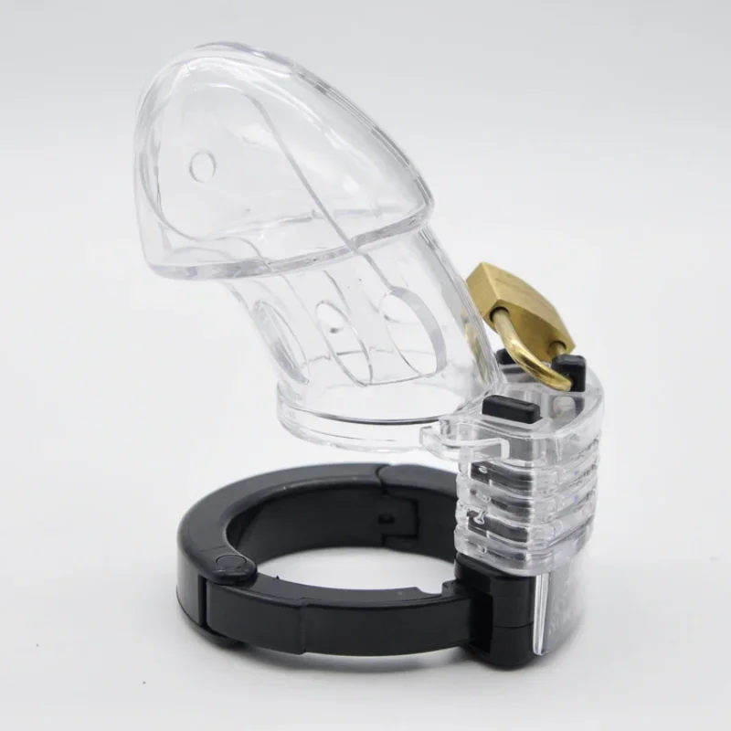 Chastity Cage Male Sex Toys Man Chastity Device Cock Cage with Adjustable Size Rings Brass Lock Locking Erotic Urethral Products