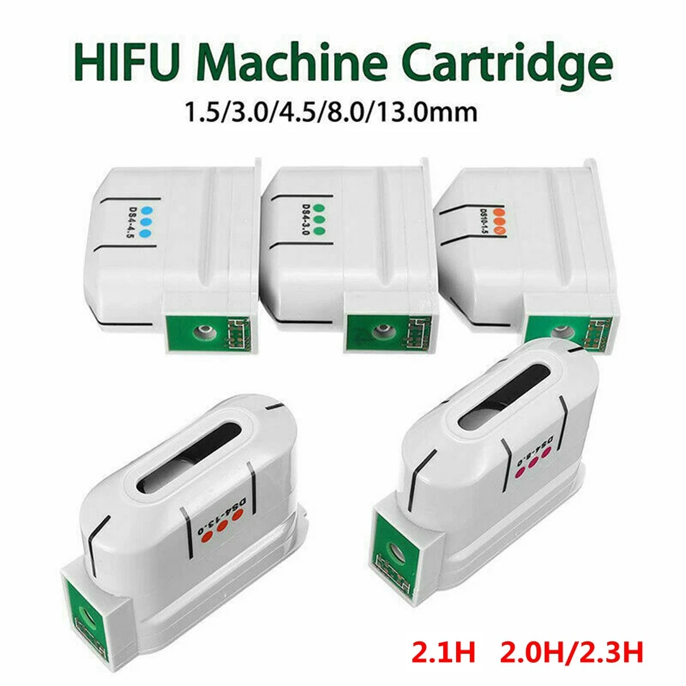 Version 2.0.H/2.3.H 10000 Shots Facial Body HIFU Cartridge/HIFU Transducer/Heads 1.5mm 3.0mm 4.5mm 8.0mm 13.0mm