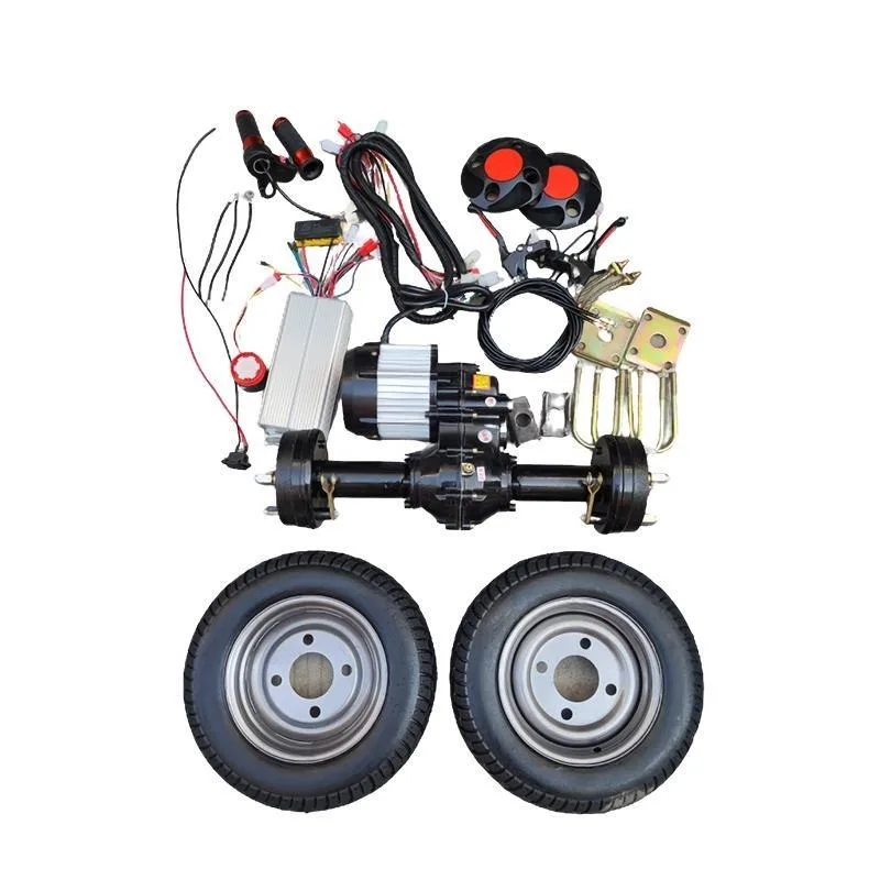 Electric trolley rear axle motor construction site trolley flatbed car accessories assembly low speed rear axle motor chassis