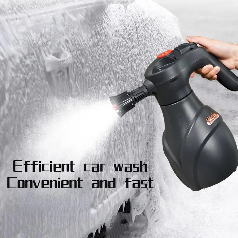 New Electric Foam Spray Pot Wireless Charging Special for Car Washing High Pressure Pa Pot Fan Shaped Spray Pot Special