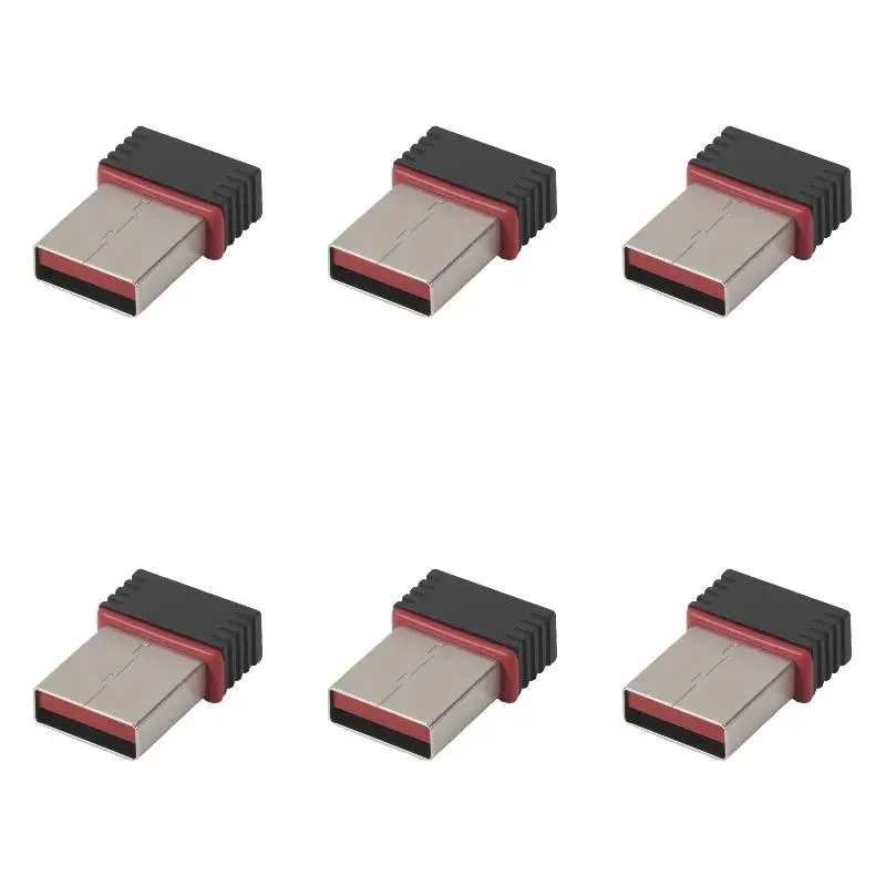 6Pack X(New Realtek USB Wireless 802.11B/G Lan Card Wifi Network Adapter RTL8188 USB WiFi