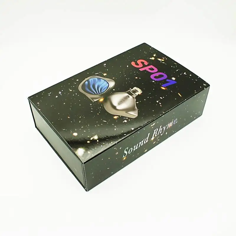 قافية الصوت SP01 10 مم سائق ديناميكي مغناطيسي مزدوج 2Pin 0.78 مم HiFi داخل الأذن شاشات سماعات IEM مع فوهات قابلة للتبديل