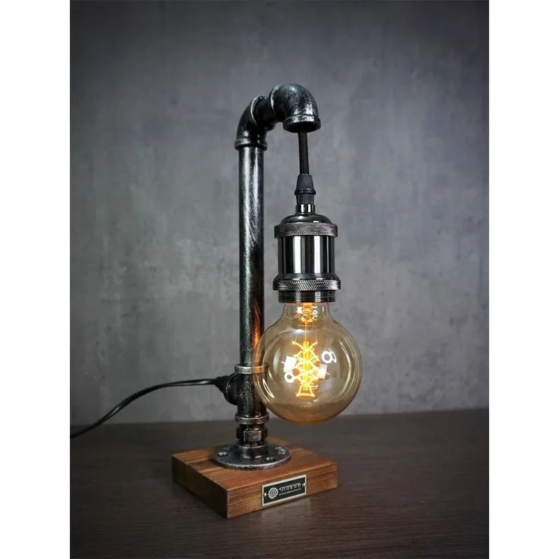 

Ретро индустриальный стиль настольное украшение настольная лампа бар кафе атмосфера свет спальня прикроватный ночник креативный подарок