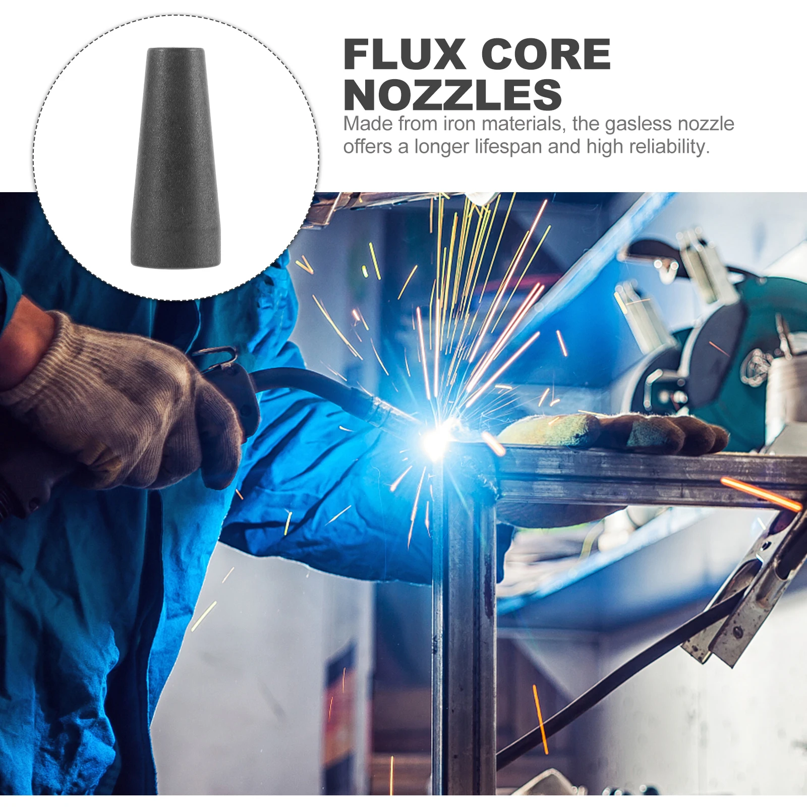 2 قطعة اكسسوارات لحام نصائح فوهة الغاز سهلة التركيب عمر طويل تحسين الفوهات ملحقات لحام