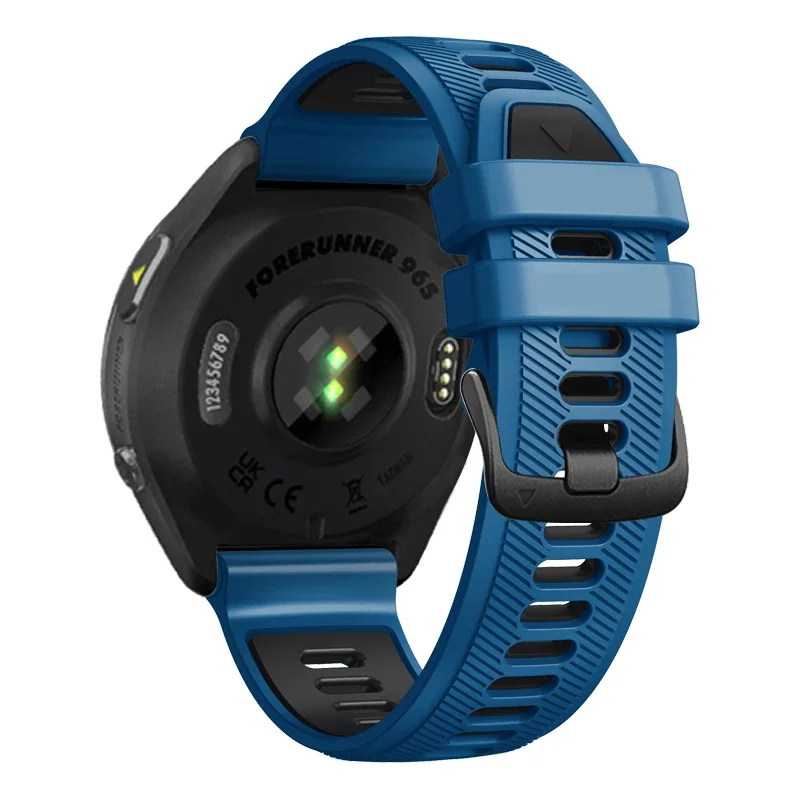 Fenix E 47 مللي متر استبدال اثنين لهجة سيليكون حزام ل Garmin Forerunner 965 955 الشمسية 945 935 حزام (استيك) ساعة 22 مللي متر معصمه سوار