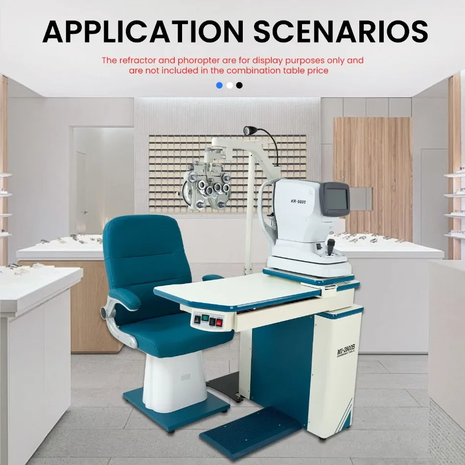 Aist Integrated Electric Lifting Optometry Table For Ophthalmic Examination Clinic