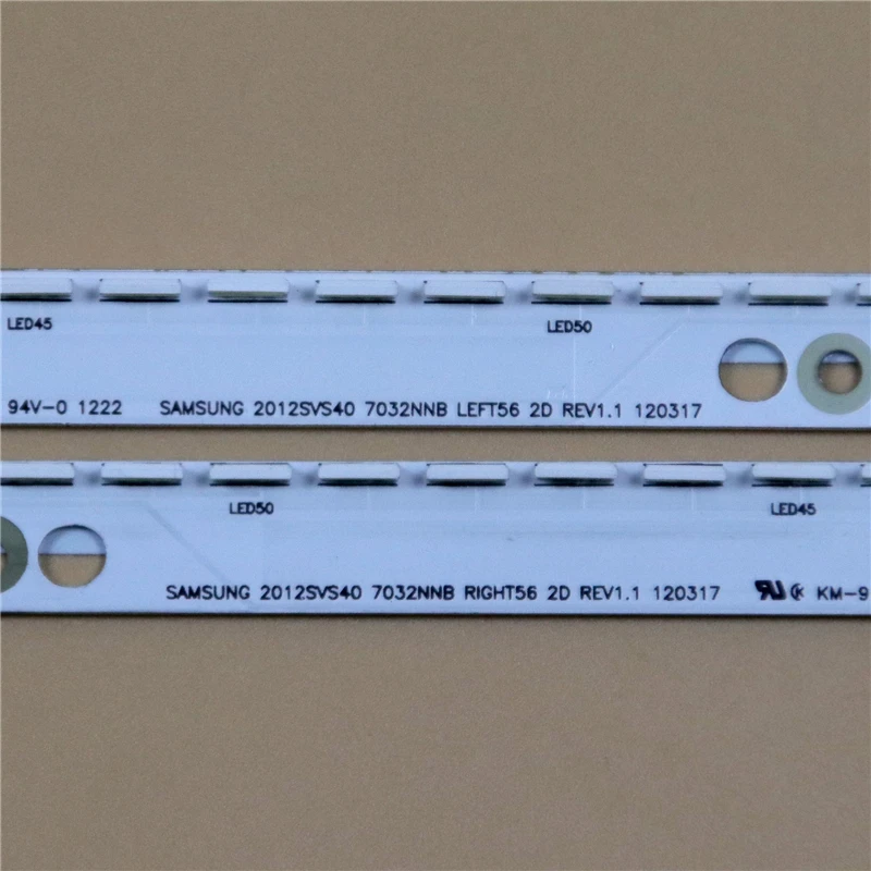 LED バックライトストリップ UA40ES6100J UE40ES5537K UE40ES5500 UE40ES5557K UE40ES5500K バー 2012SVS40 7032NNB LEFT56 2D REV1.1