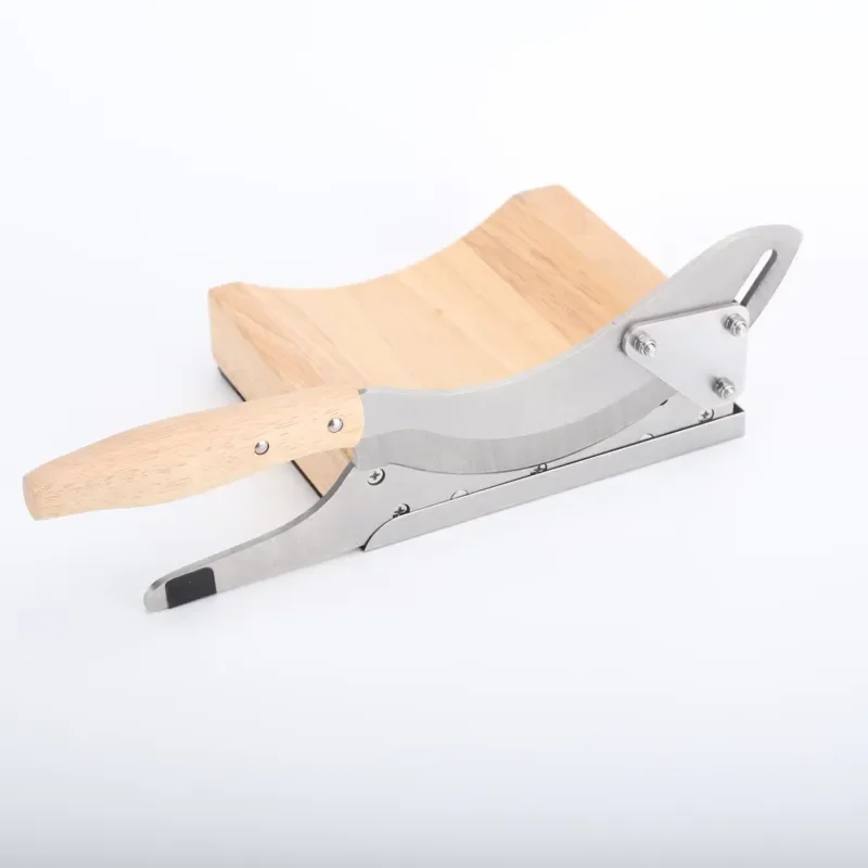 Hot-selling durable environmentally friendly wooden handle Birtong meat cutter jerky slicing knife household kitchen use