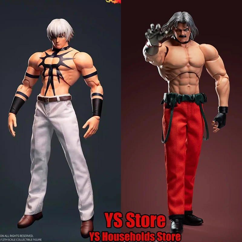 

Tunshi Studio Original 1/12 95 Red Pants Fighter Omega Rugal 97 White Suit Orochi Muscle Body Design 6inch Male Action Figure