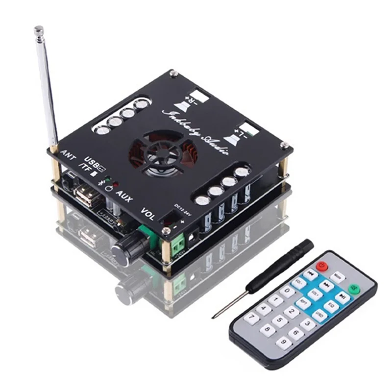 Audio Amplifier AUX Audio Input Withfm Function Dual Channel 2X160w Audio Amplifier-Y47A