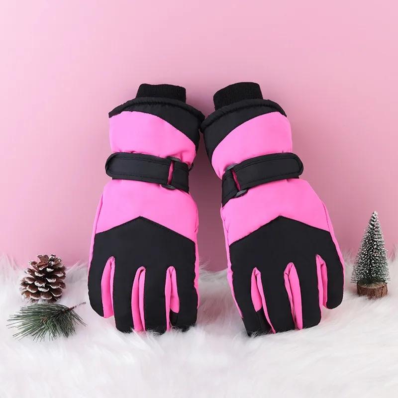 Women Winter Skiing Gloves riding Glove Cold Windproof waterproof anti-skid skiing thickened warm Touch screen gloves