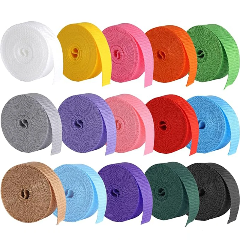 

40Meters 20/25/32/38/50mm Webbing Strap for Bag To The Meter 1.1mm Thick Nylon Ribbon Tape Belt Sling Sewing Bais Accessories