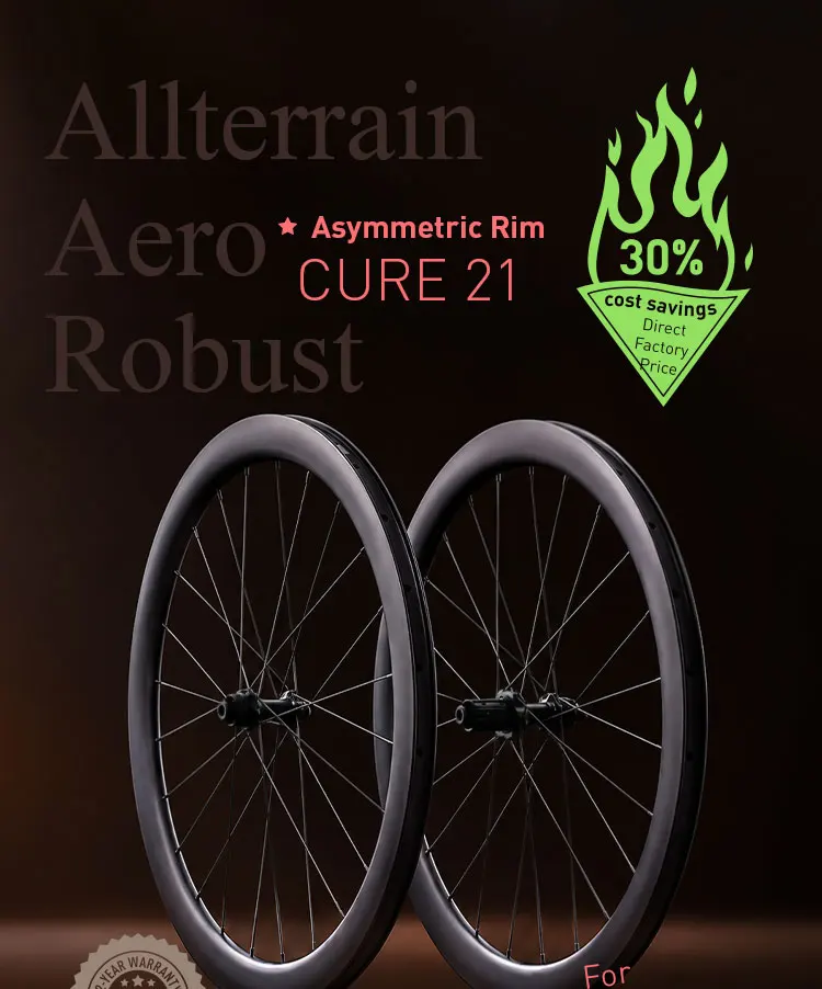 Tagoola CURE 21 50mm Deep Carbon Laufradsatz 700C Center Lock Scheibenbremse Rennrad-Laufrad Leichtgewichtige Carbonfaser-Felgen mit ARC 36T Ratchet S&S Lager-Nabe, Hochleistungs-Aero-Design für Renn-, Gravel- und Rennräder Premium-Qualität, Sanfte Fahrt – Detail 1