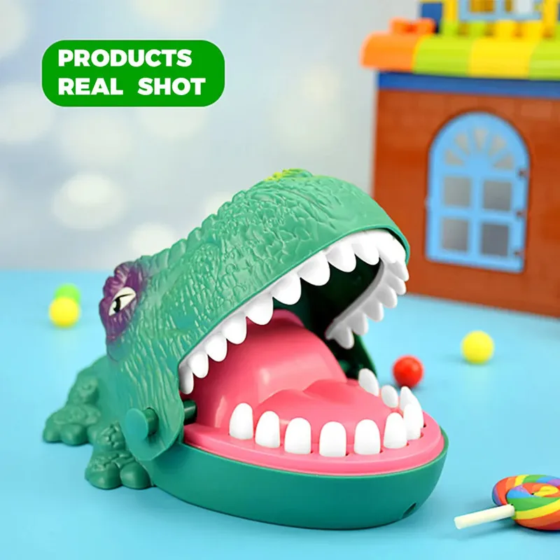 Dinosaur Teeth Toys Classic Scary Funny Trick Dinosaur Biting Finger Dentist Games Children Decompression Interactive Toys Gifts