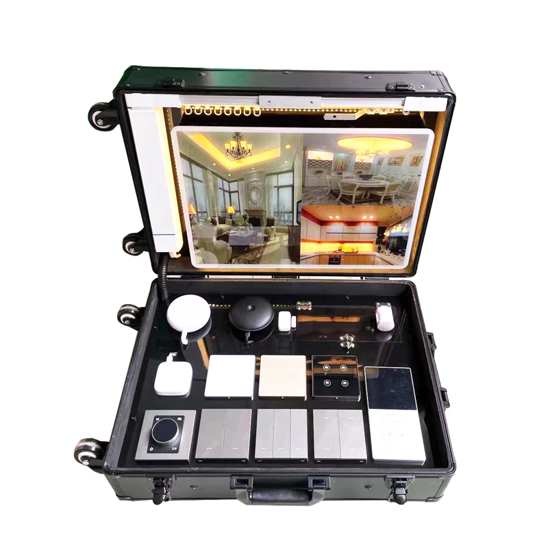 Smart Home Display Box Smart Home Display Cabinet, Easy to Carry Hotel Smart Home Model