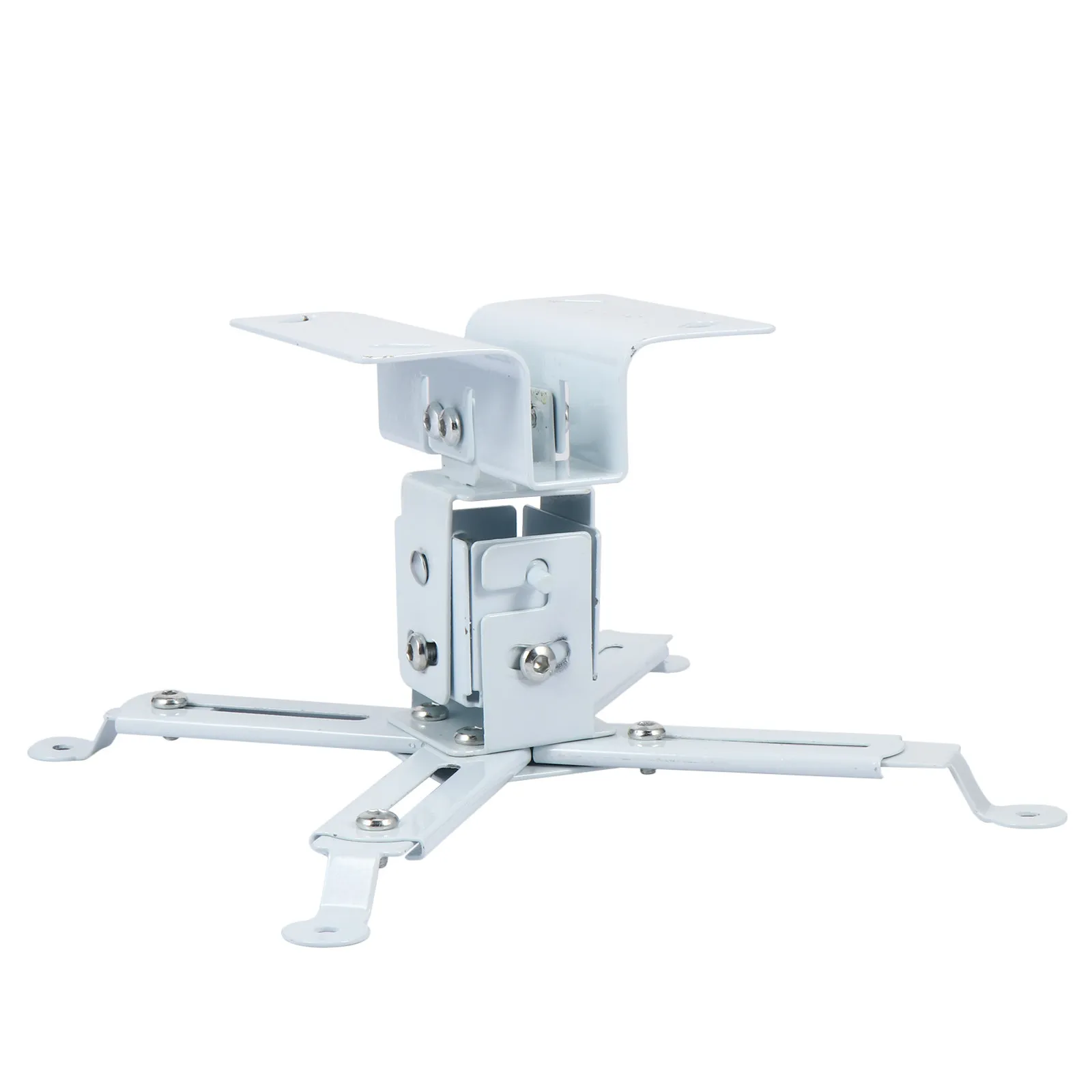 

Premium Steel Projector Bracket Holder Universal Compatibility Telescopic Adjustable 14Cm Height for Ceiling Wall Floor Mount