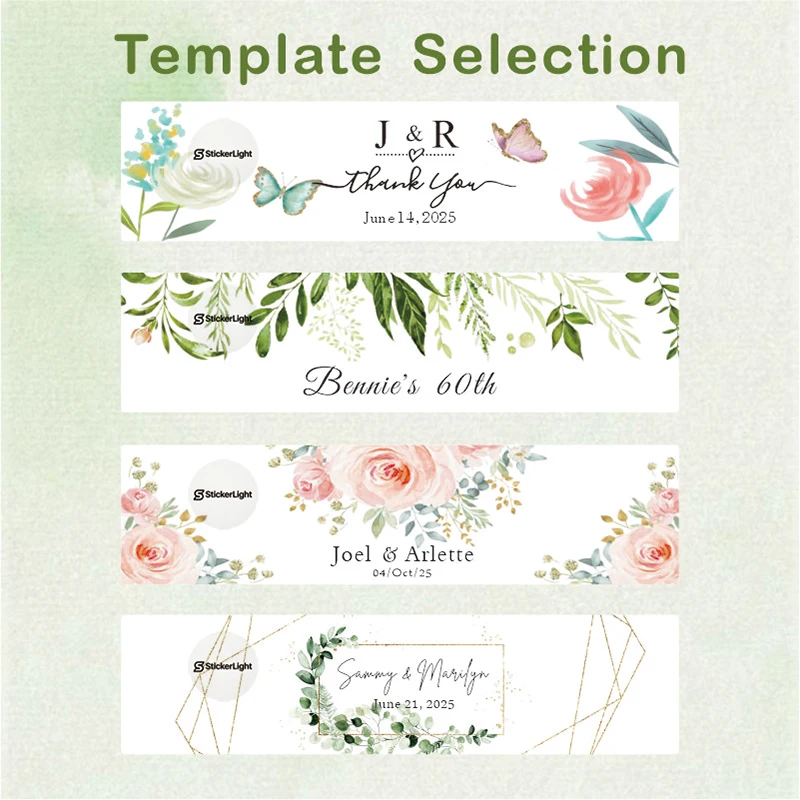 

Customized celebration labels, personalized bottle label stickers, customized name text sticker templates