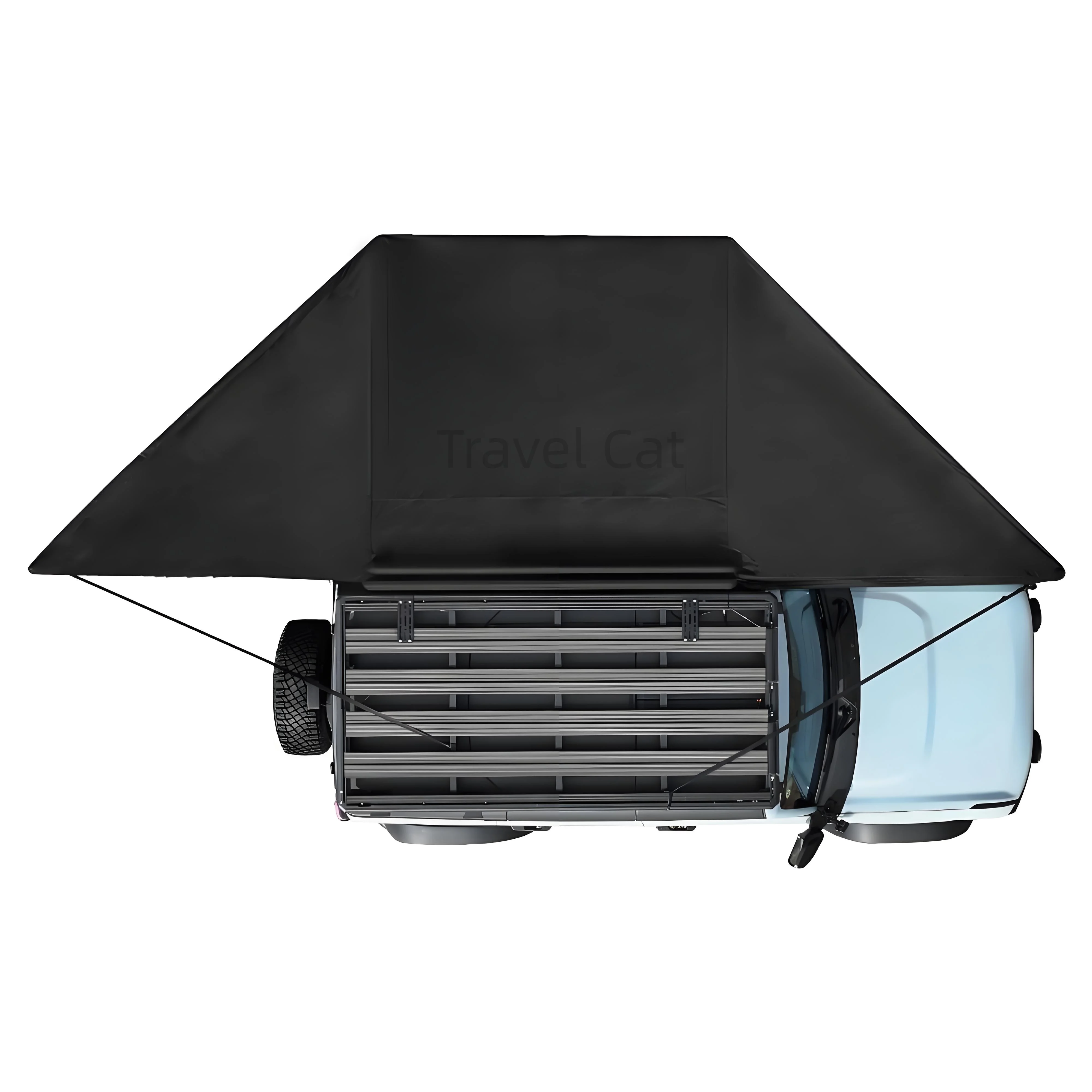 

180 LTE Awning - Dark Grey Body with 100D 680G PVC Black Travel Cover