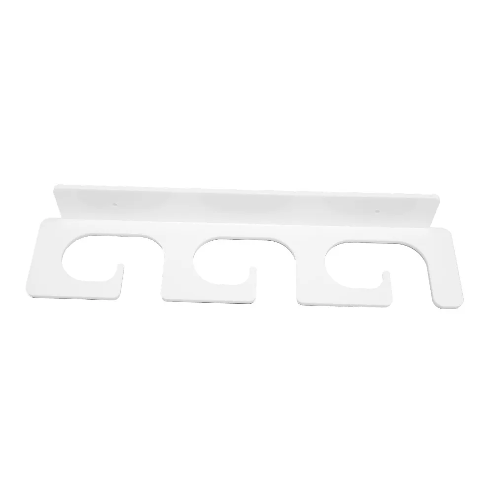 4Pcs Acrylic Fishing Rod Holder Wall Ceiling Mounted Non-slip Fishing Pole Rack Horizontal Overhead Hanger Multifunctional