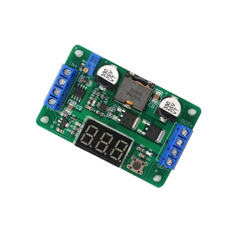 AB34-LTC1871 100W DC-DC Step Up Boost Converter 3.5V-30V Power Supply Module With LED Digital Voltmeter For DIY Projects