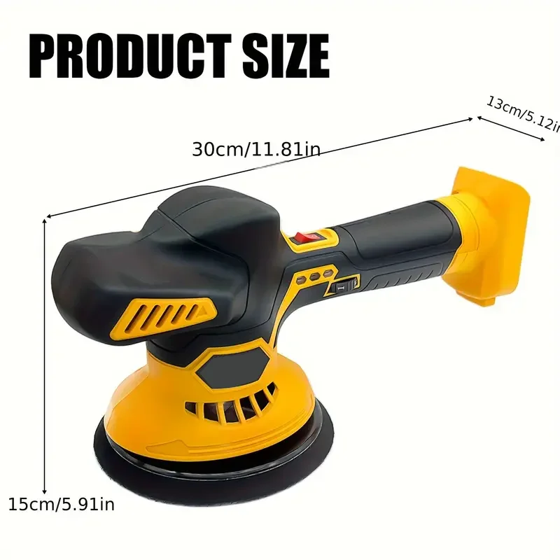 Dewalt 20V Battery Wireless Car Polishing Machine, Lightweight and Portable, Buffer, Precise Polishing, Adjustable Speed, Multi-Surface Use, Car Beauty (Including Tools, Battery Not Included)