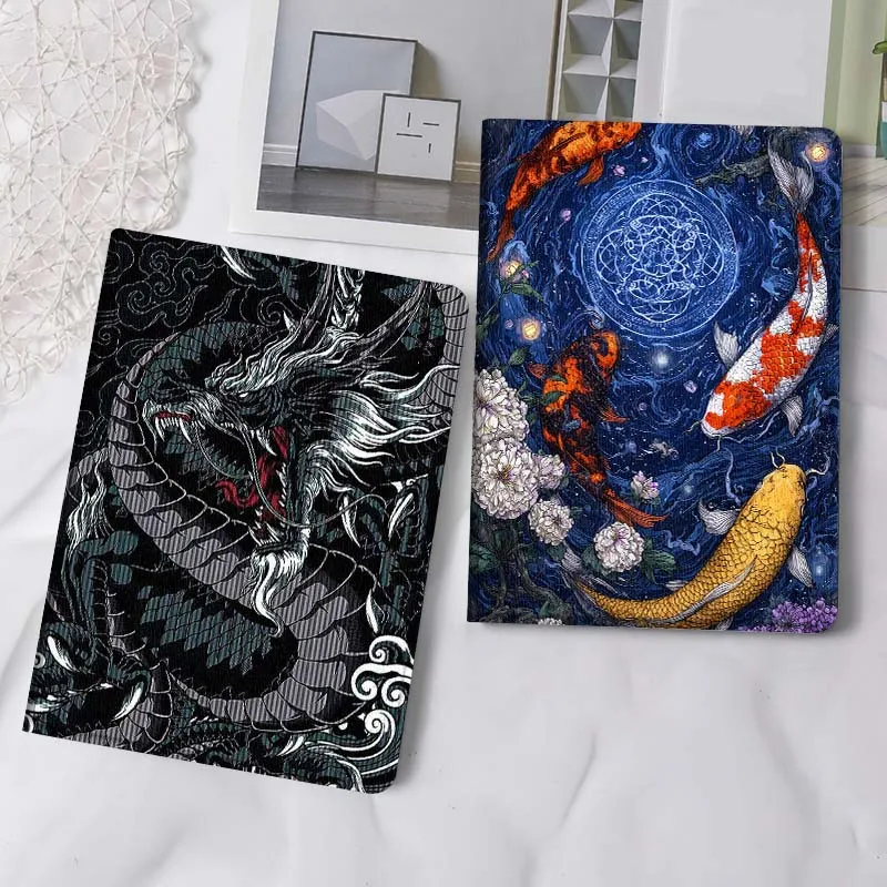 

Chinese Dragon Pattern Art Gift Tablet Case For Samsung Tab Galaxy S6 S11 A A7 A8 A9 A11 10.1 10.4 10.5 Plus Lite