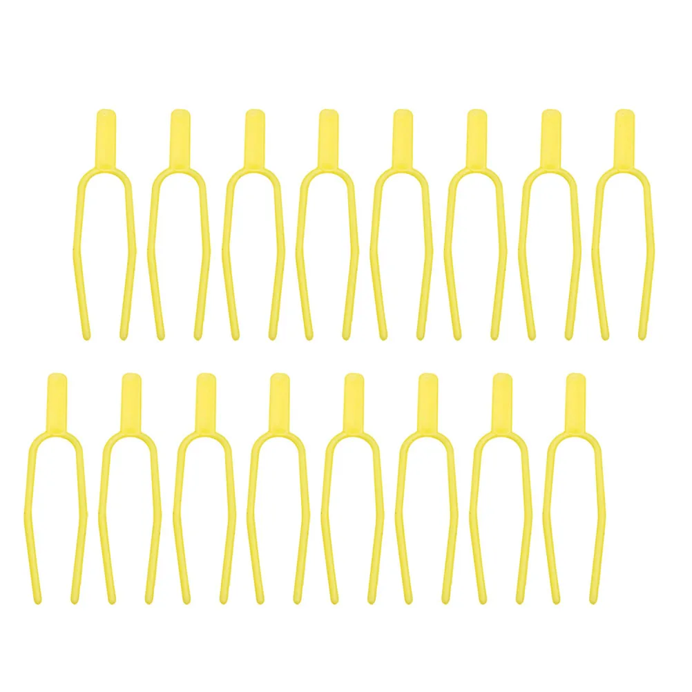 

Plant Support Clips Durable Fixed Clamps for Strawberry Vine Fixing Yellow chid Garden Tools stakes anchors Plastic HOLDER l