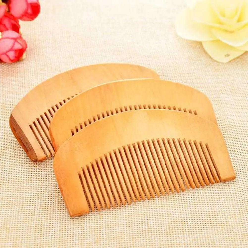 

Natural Peach Wood Comb Retro Wood Comb Mini Portable Massage Tool Accessories Head Hair Care Anti-Static Beauty