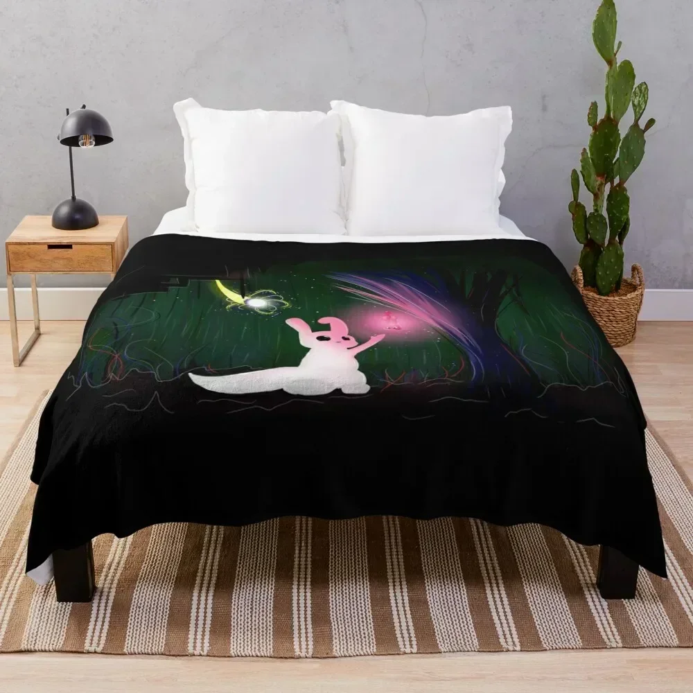 

Glowing Slugcat // Rain World Throw Blanket Fluffy Cozy Throw Blanket for Home Decor