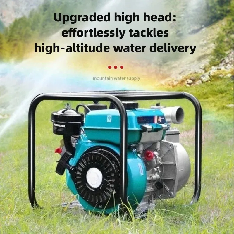 Water Pump High Power Agricultural Self Priming Irrigation Pump 2 3 4 Inch Four Stroke Engine