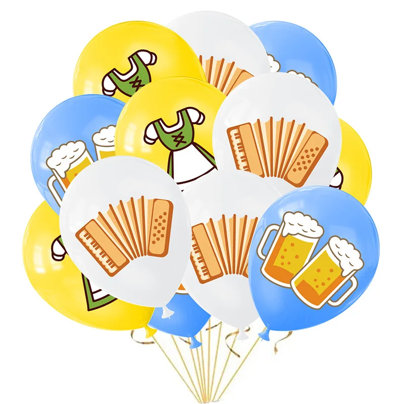 

Beer Party October Beer Festival Party Decoration Scene Latex Balloon Suit Balloon Arch Set