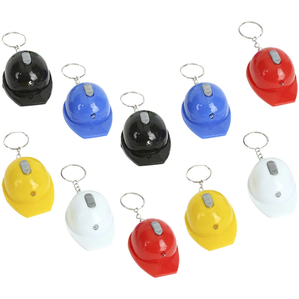 10 قطعة البناء سلسلة المفاتيح الصغيرة مصباح ليد جيب المحمولة الشعلة الصغيرة في حالات الطوارئ في الهواء الطلق مشاعل صغيرة