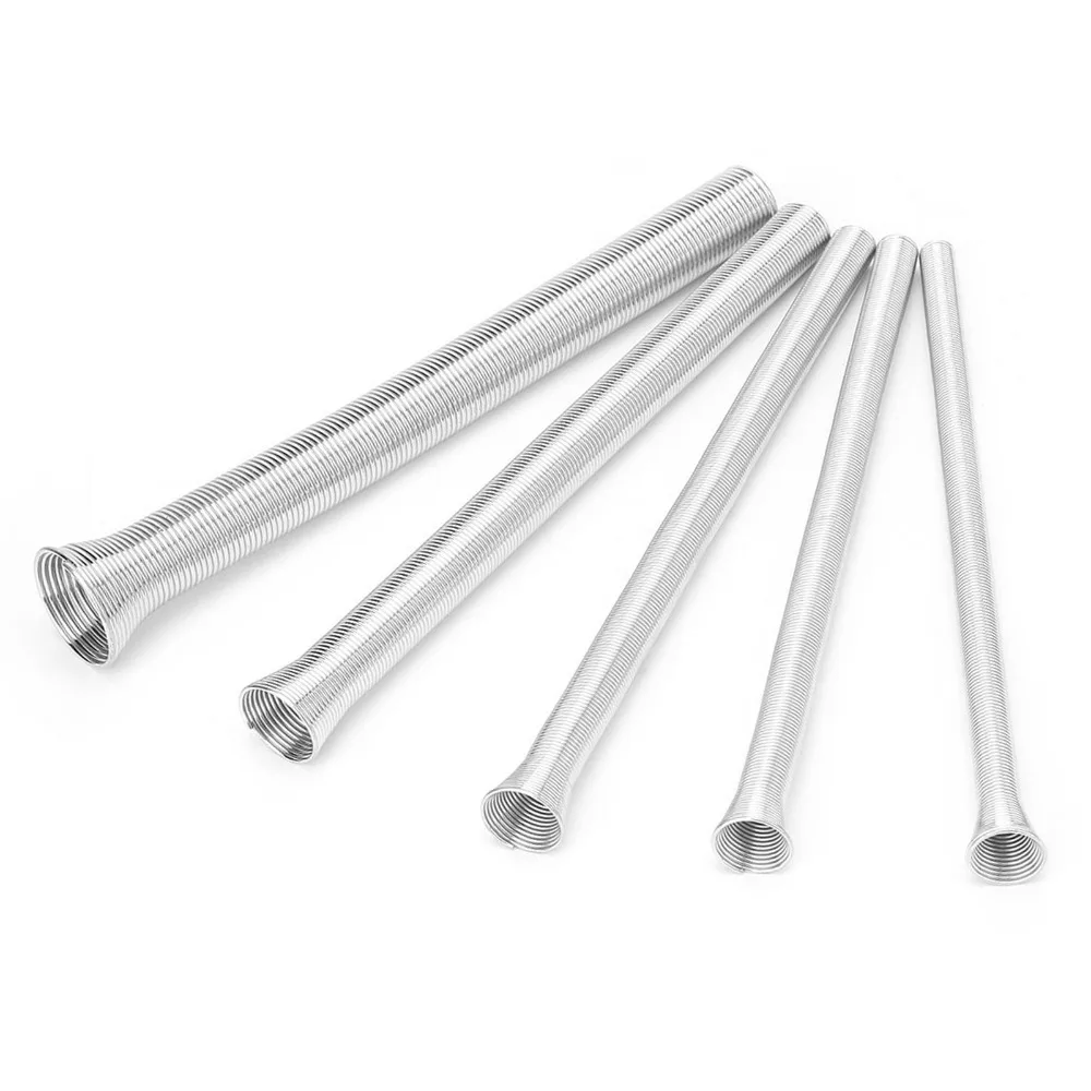 5PCS Super Elastic Spring Tube Bender Thin Wall Compatible 1/4-5/8 Inch Pipe Bending Spring Wire Bending Spring
