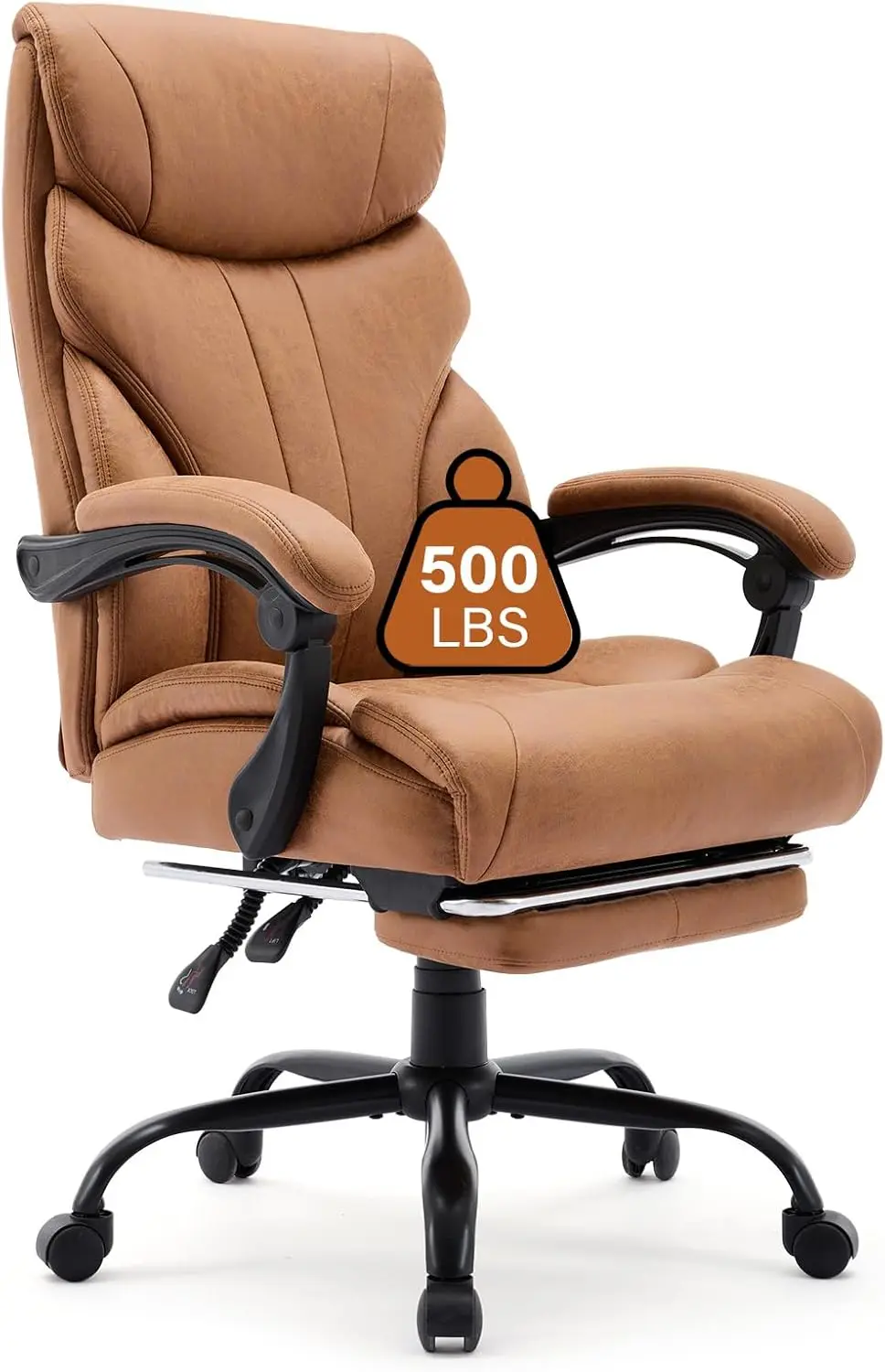 

Big And Tall Office Chair 500Lbs, Wide Seat Home Office Chair, Ergonomic Executive Office Chair, High Ba Computer Desk Chairs,