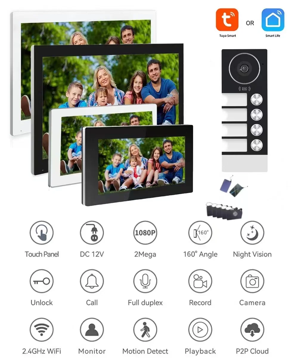 Рисунок 2 - 2/3/4 Multifamily TUYA Wi-Fi видеодомофон