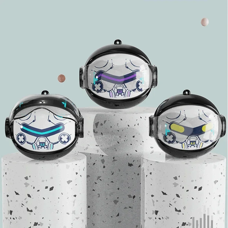 العصرية دوران روبوت TWS سماعة لاسلكية الخيال العلمي سايبر ميكا تأثير الصوت قناع الوجه تغيير تعطي سلسلة سماعات أذن بلوتوث