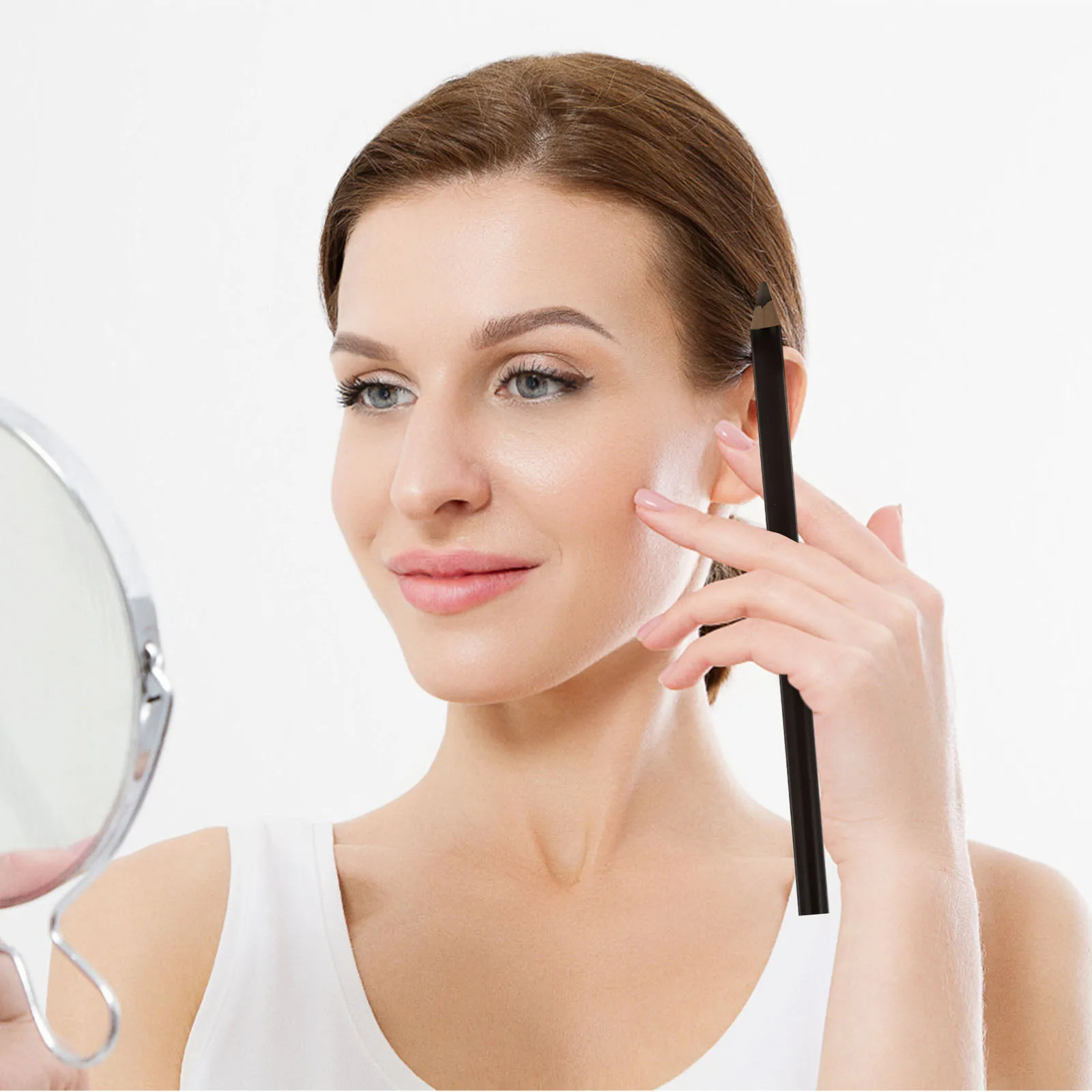 Professional Waterproof Eyebrow Pencil Log Simple Compact Design Long-Lasting Brow Makeup Tool Perfect Gift for Women