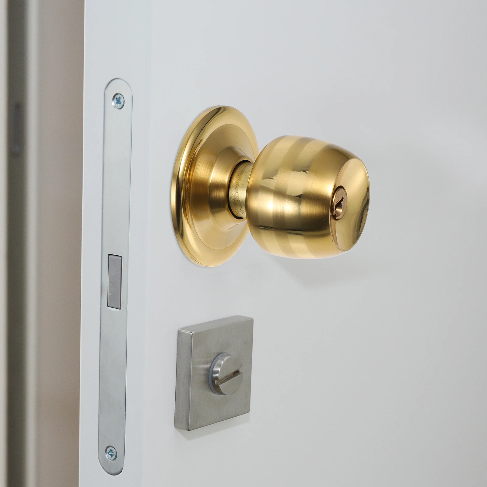 

1 комплект запираемой дверной ручки, металлический дверной замок, ручка замка из нержавеющей стали, дверной шарик, сферический дверной замок, дверной замок Bedro