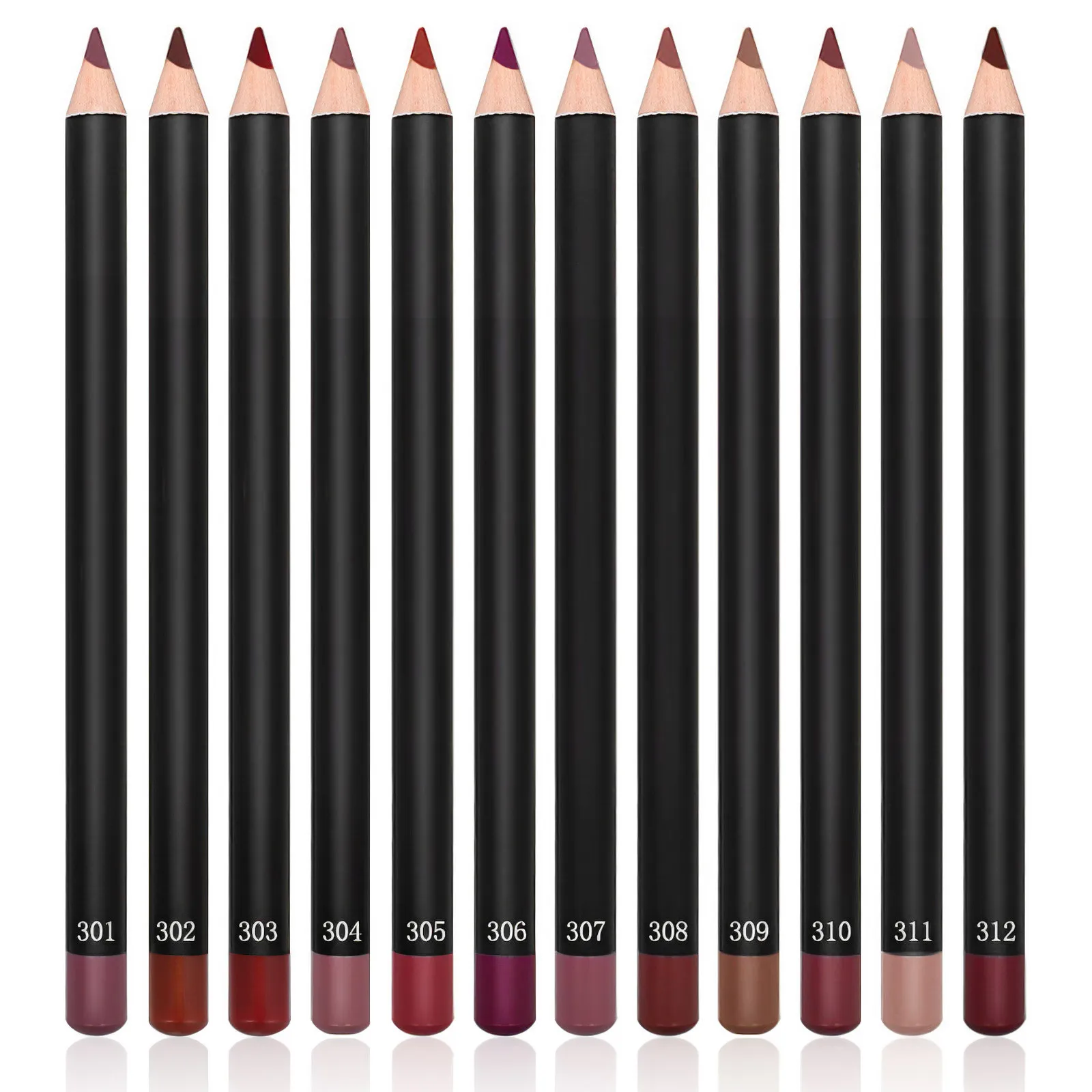 

12Pcs Waterproof Lip Line Pencils Long Wearing Non Fading Lip Liner for Women Finish Makeup