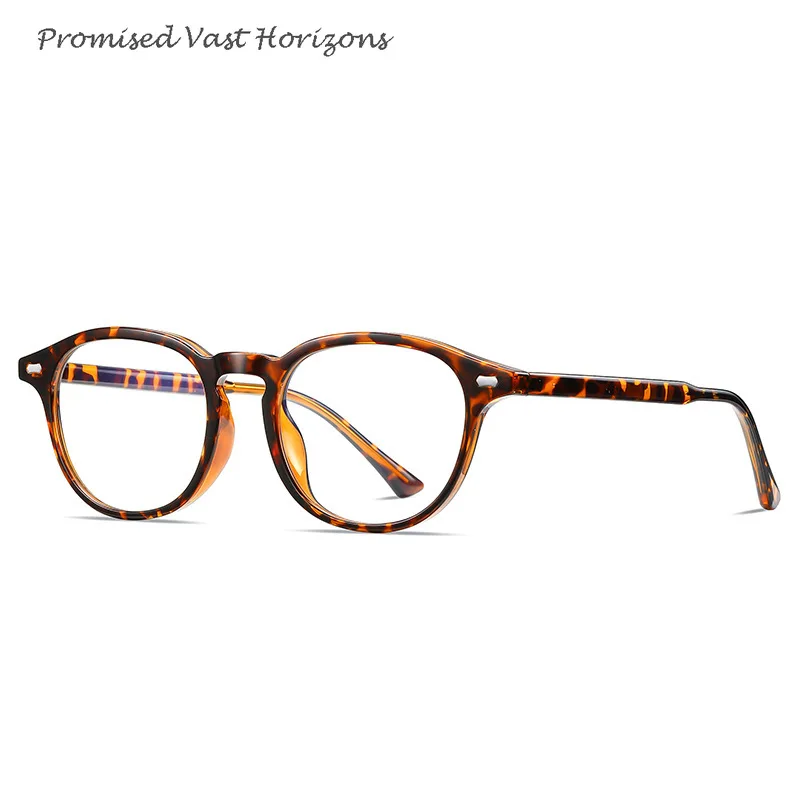Новые очки в стиле ретро, корейские женские очки в качественной оправе TR, полупрозрачные цветные антисиние очки с демонстрационными линзами, оправа для очков