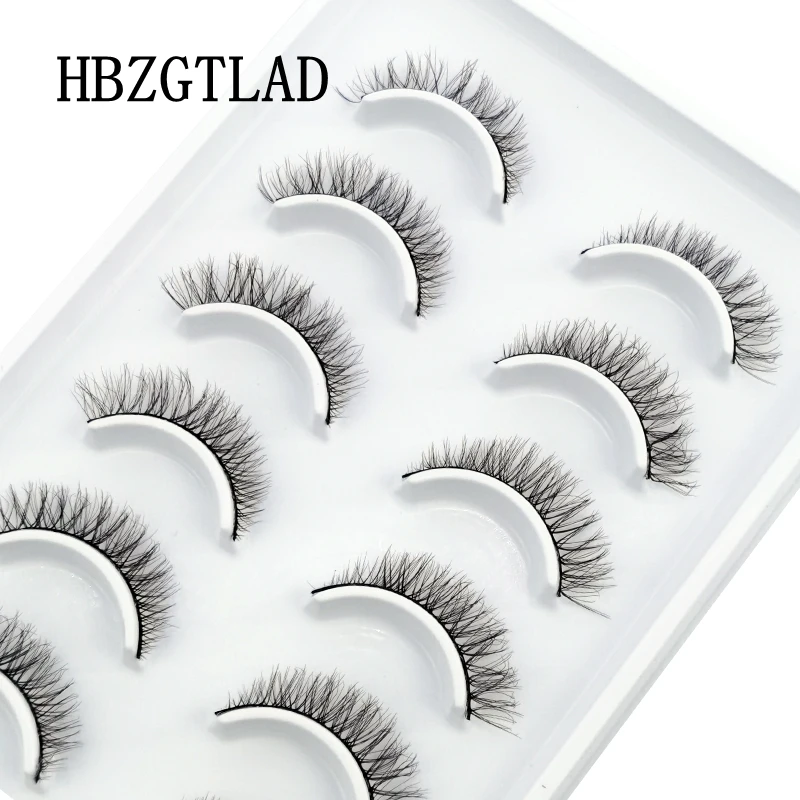 HBZGTLAD 10คู่ขนตาปลอมธรรมชาติปลอมขนตายาวแต่งหน้า3d Mink Eyelashes ตัวต่อขนตา Mink Eyelashes สำหรับความงาม